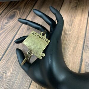 Brass Alabama State Bracelet